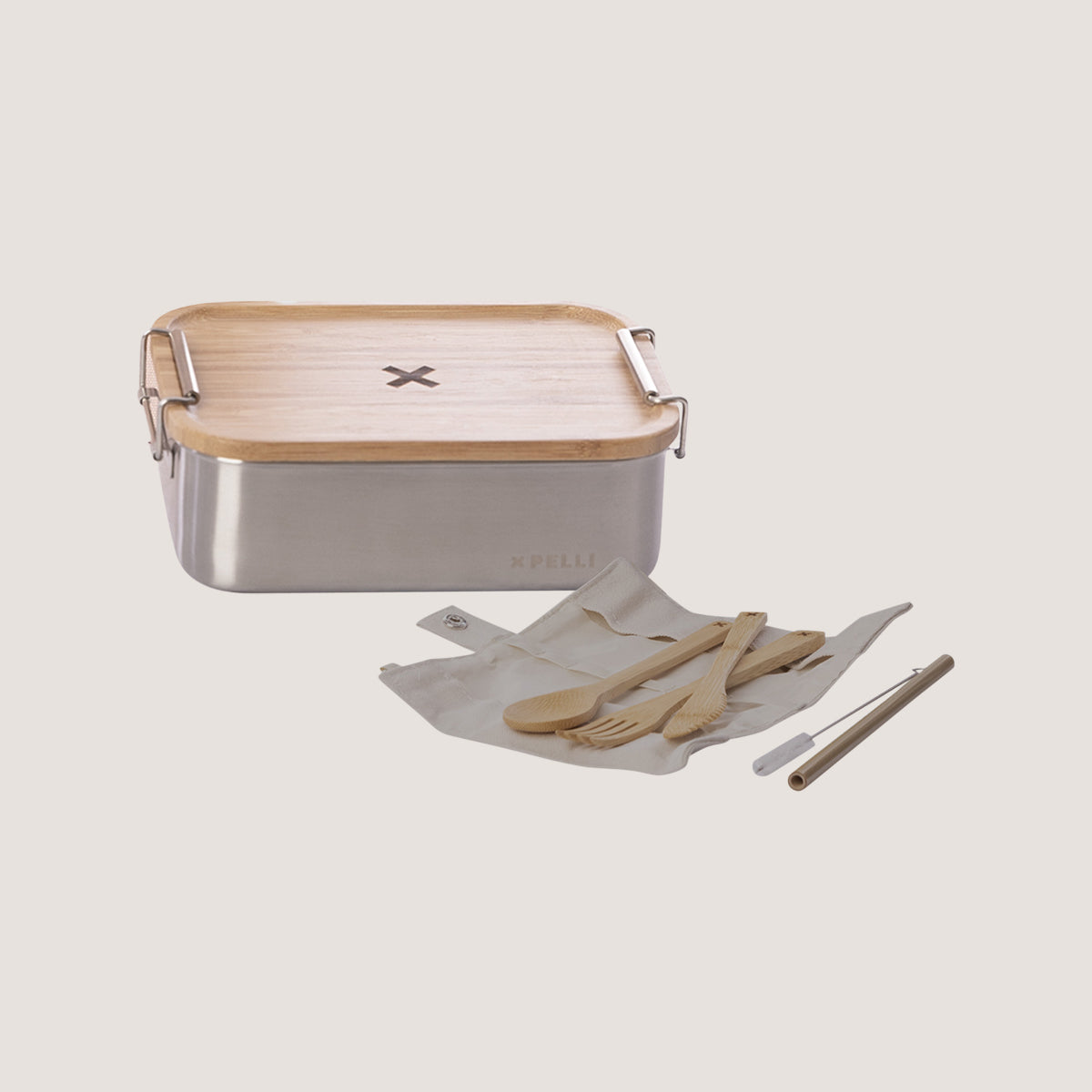 OUTLET - Lunch Duo - Bento Box & Bamboo Cutlery Set