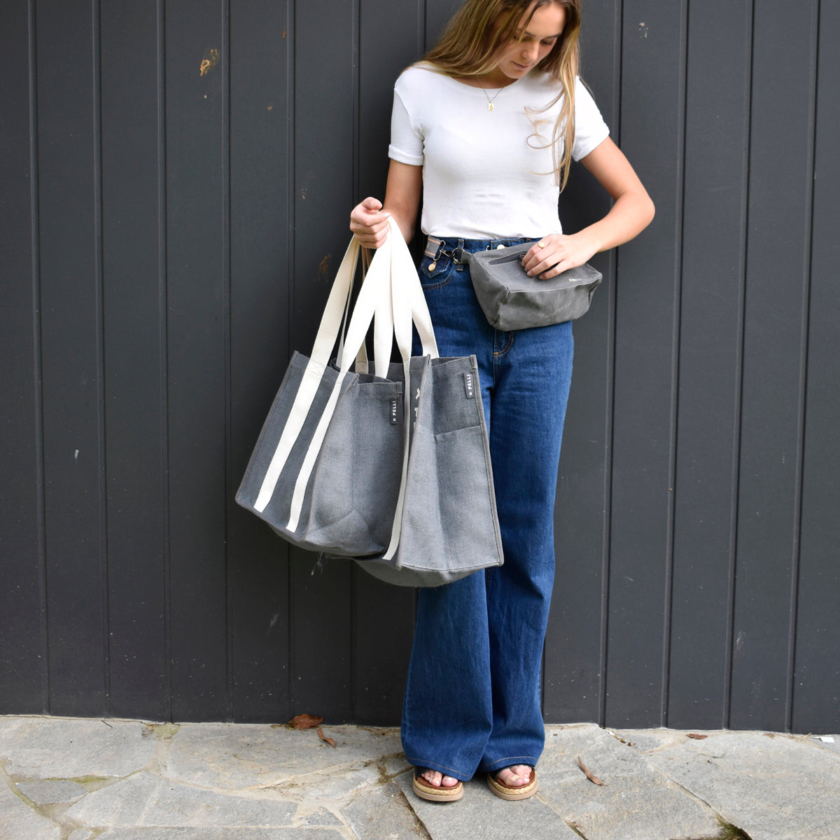 Save the Sea Chilled - Large Shopping Bundle in Charcoal Grey