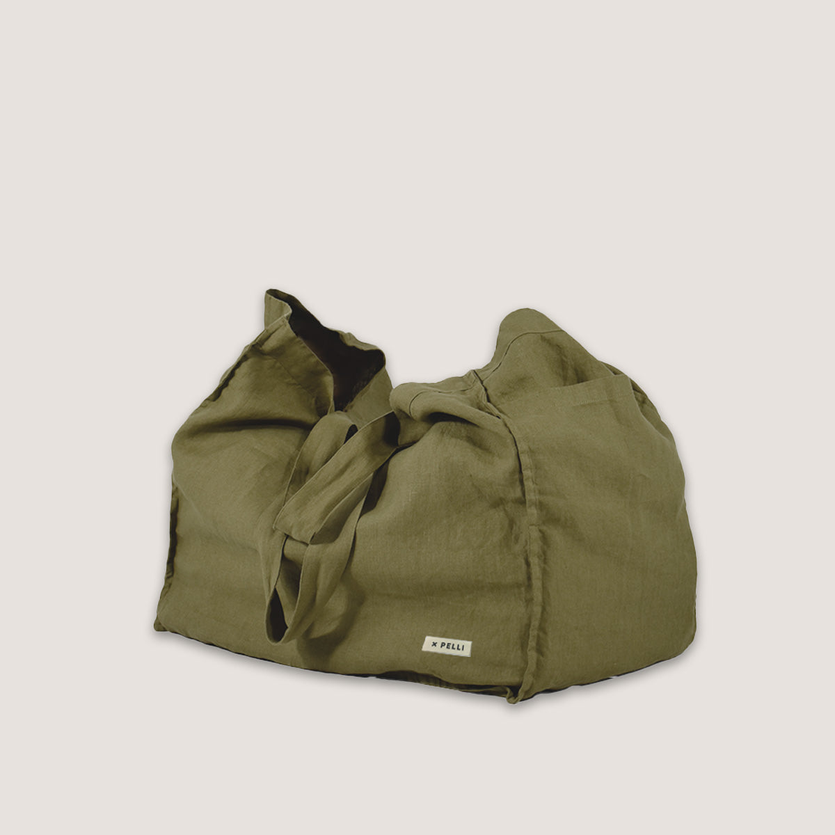linen beach bag