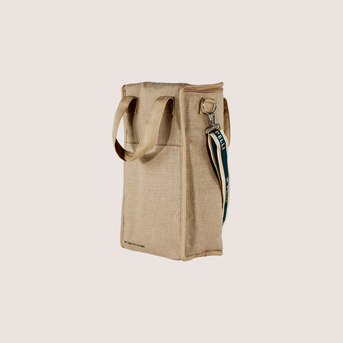 On the Grapevine Jute Wine Cooler Bag - Natural