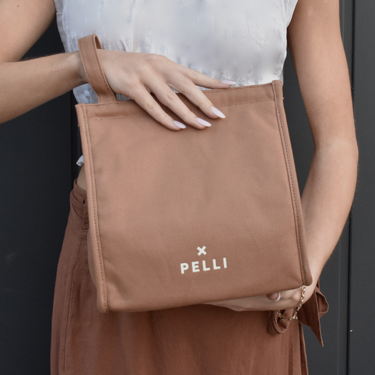 Big Break Canvas Insulated Lunch Bag - Cinnamon Stick