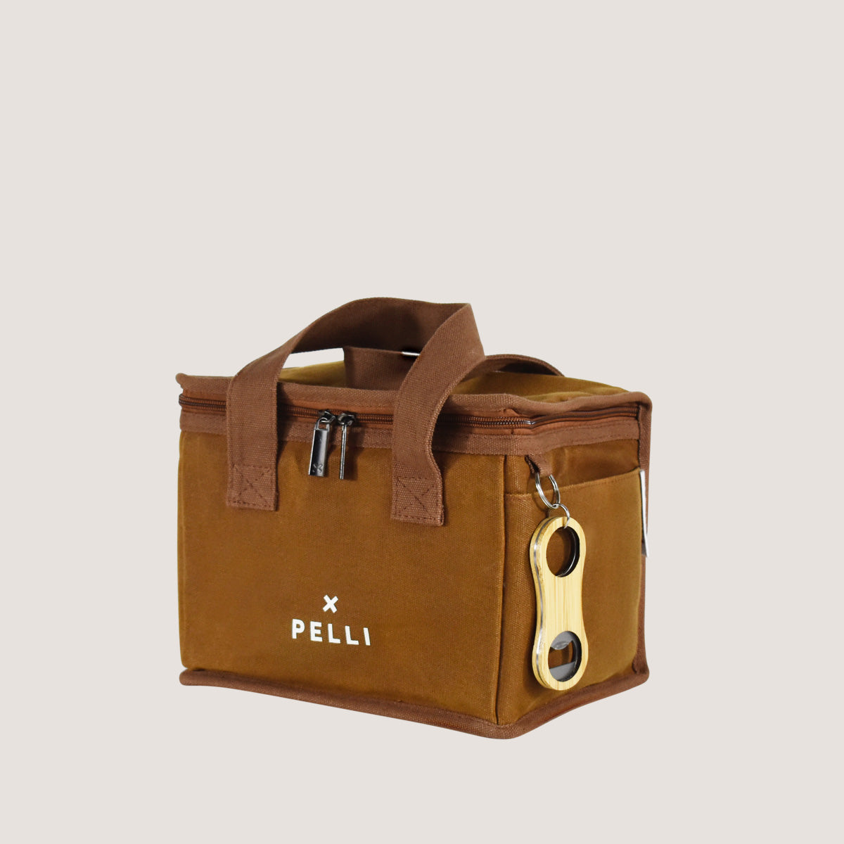 Outlet - Lunch Squared Waxed Canvas Square Lunch Bag - Chai Tea