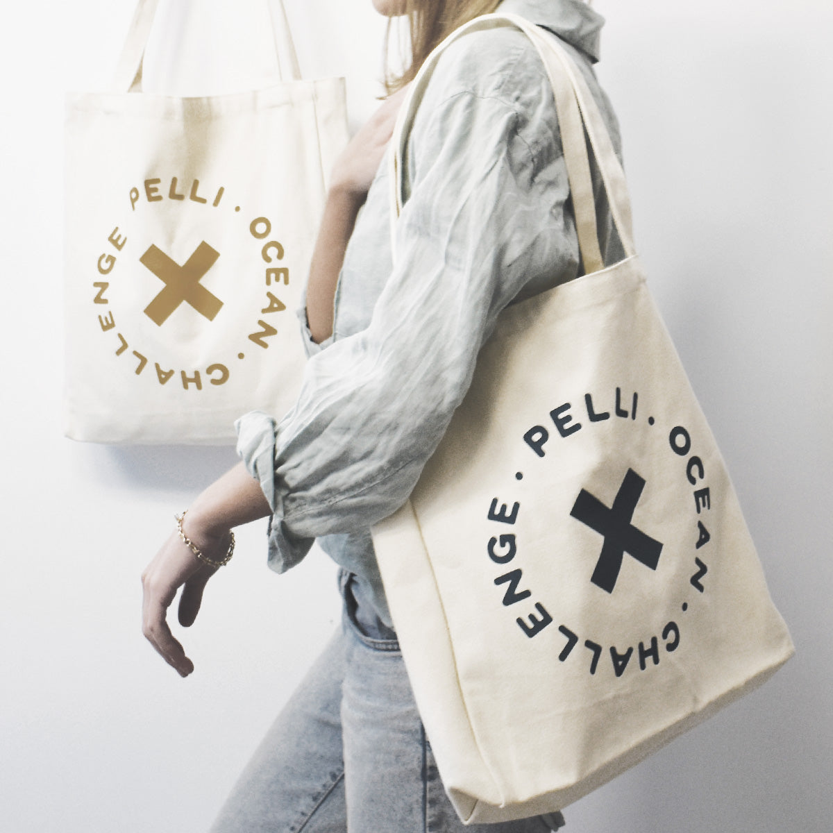 Ocean Challenge Tote Bag in Dark Teal Blue