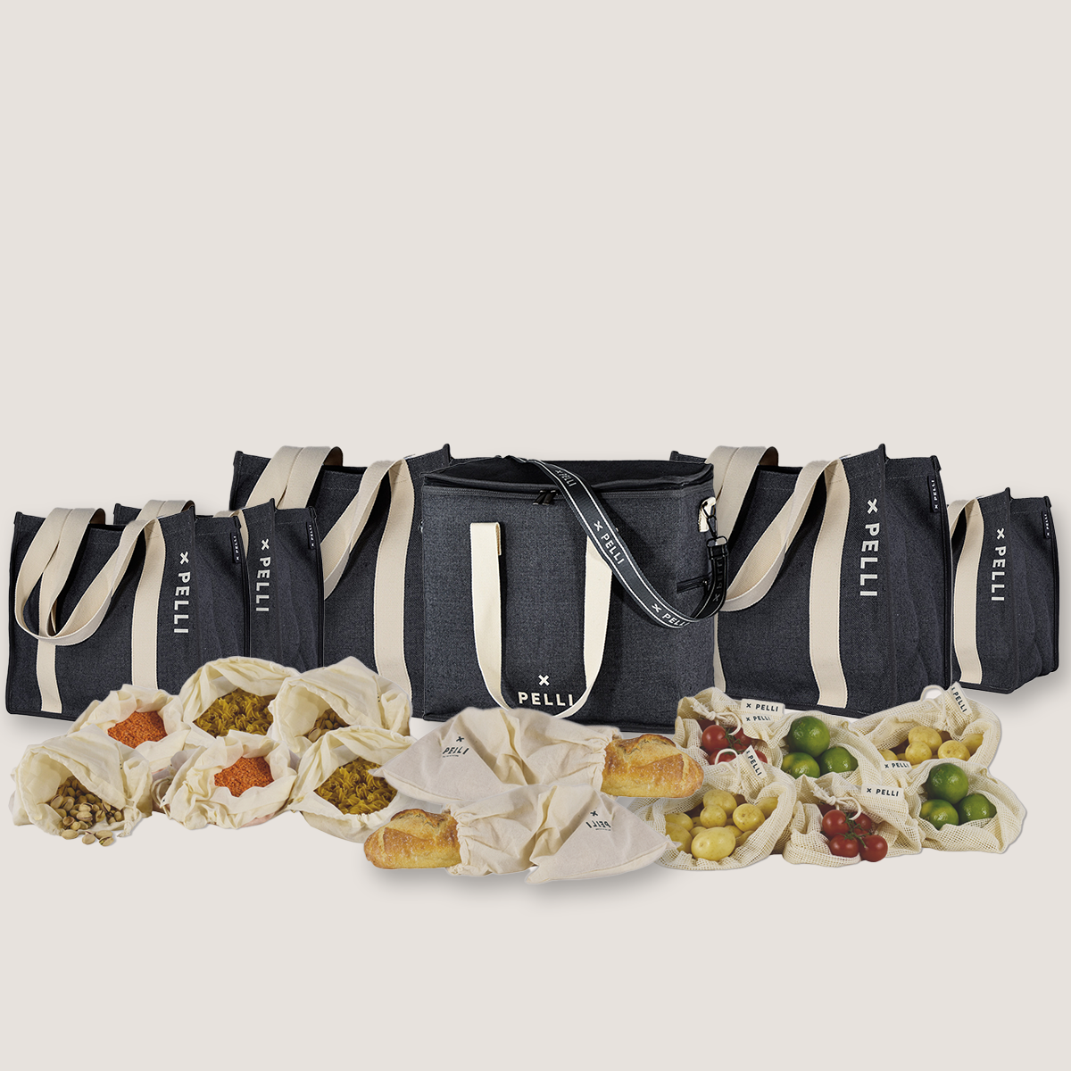 Save the Sea Chilled - Large Shopping Bundle in Charcoal Grey