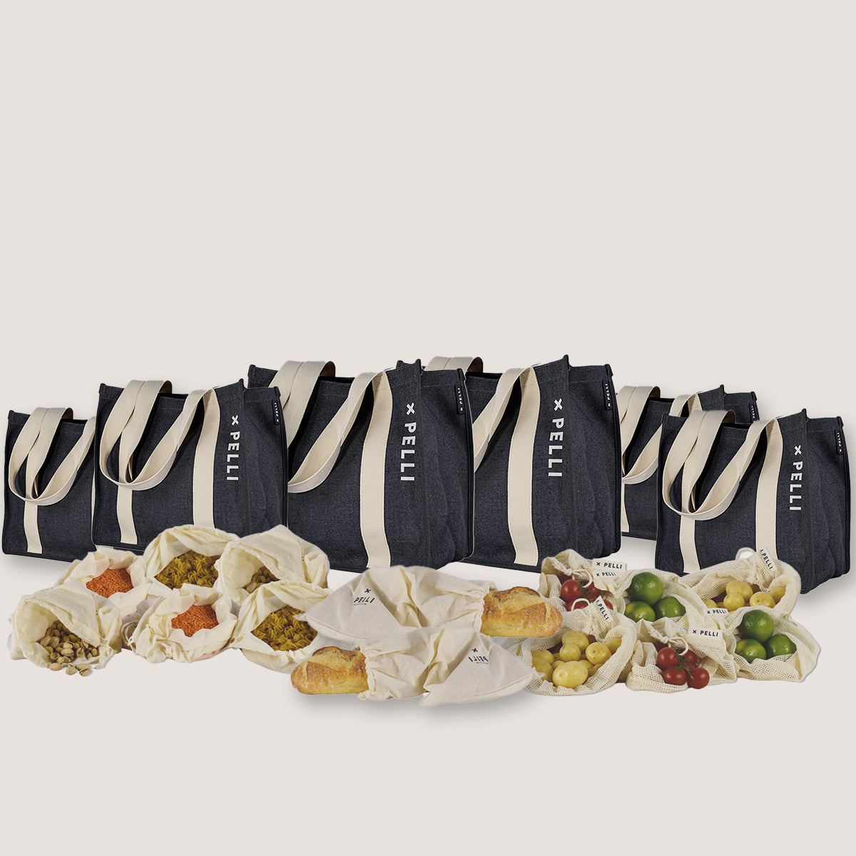 Save the Sea Original - Large Shopping Bundle in Charcoal Grey