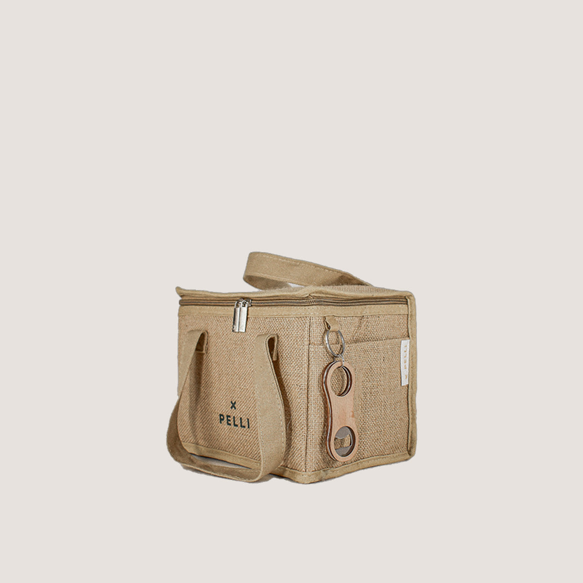 OUTLET - Lunch Squared Jute Square Lunch Bag - Natural