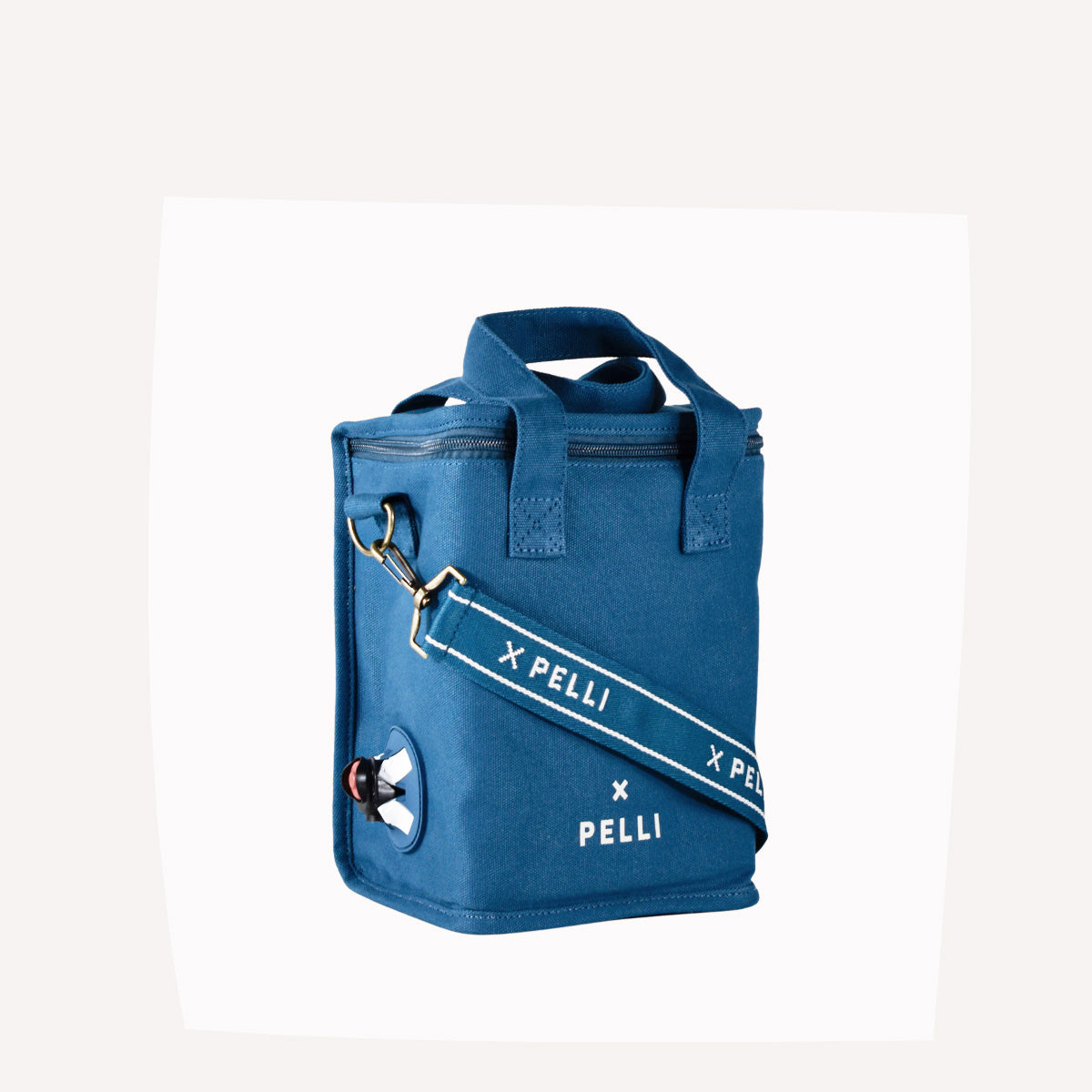 Outside of the Box Cask - Wine Cask Cooler Bag in Dark Teal Blue